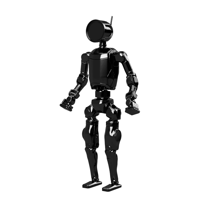 H One humanoid robot render