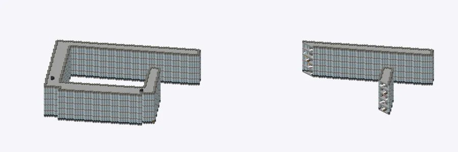 Exterior and cutaway of unknown, central Tokyo, around Tokyo Station (Chiyoda / Chuo ward)