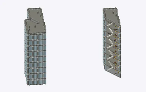 Exterior and cutaway of commercial, central Tokyo, around Tokyo Station (Chiyoda / Chuo ward)