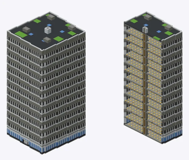 Exterior and cutaway of 東京消防庁