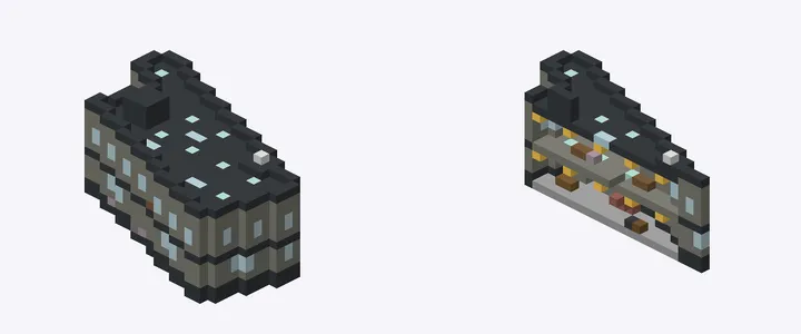 Exterior and cutaway of 北村ビル