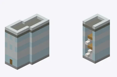 Exterior and cutaway of 日本橋観光案内所