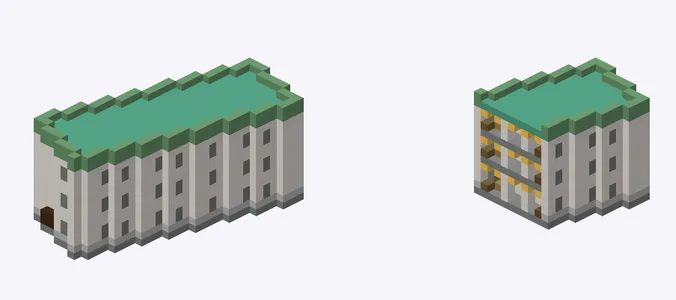 Exterior and cutaway of building, central Tokyo, around Tokyo Station (Chiyoda / Chuo ward)