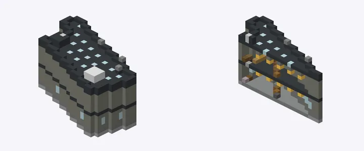 Exterior and cutaway of 北村ビル