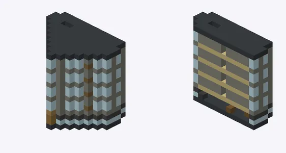 Exterior and cutaway of 金物や