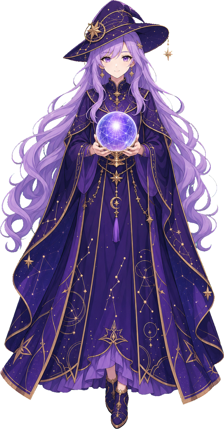 Tsuki — The Oracle, an AI character built with the Mirari API